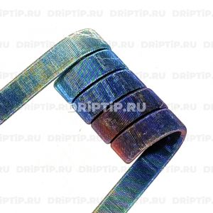 Penta Fused Clapton 5х0,3NiCr+0,08NiCr, 3 мм, 5 витков, 0.10 ом Плата