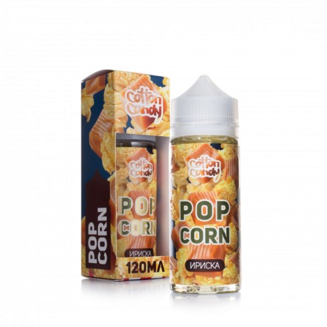 Жидкость для вейпа / POPCORN Ириска 120ml (+никобустер)