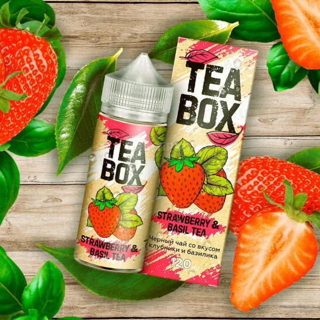 Жидкость для вейпа / Tea Box - Strawberry & Basil Tea