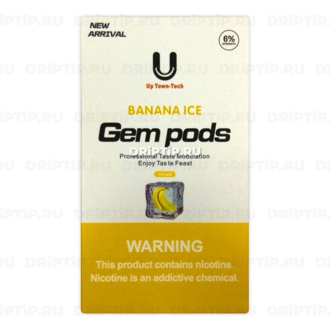 Устройства / Gem Pods for Juul - Ледяной Банан (Banana Iced)