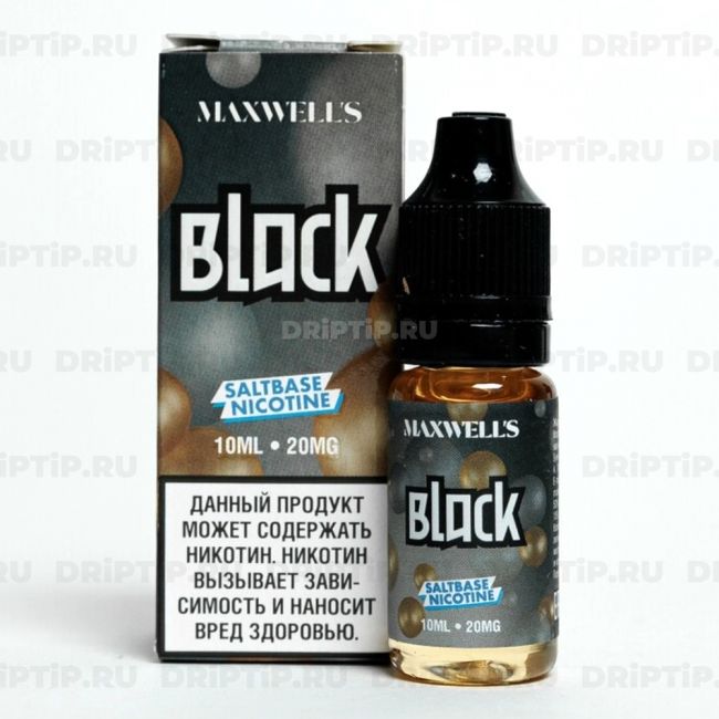 Жидкость для вейпа / Maxwells Salt - Black 10ml