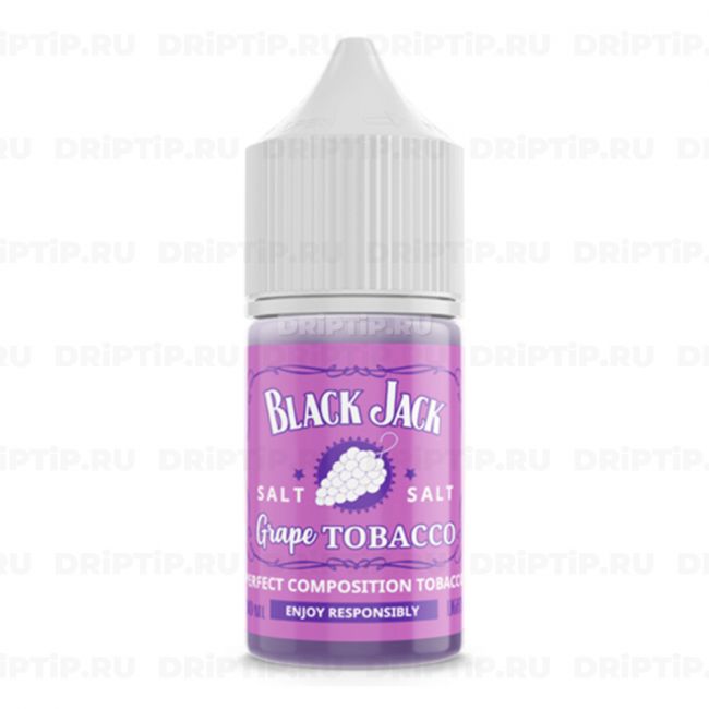 Жидкость для вейпа / Black Jack Salt - Grape Tobacco