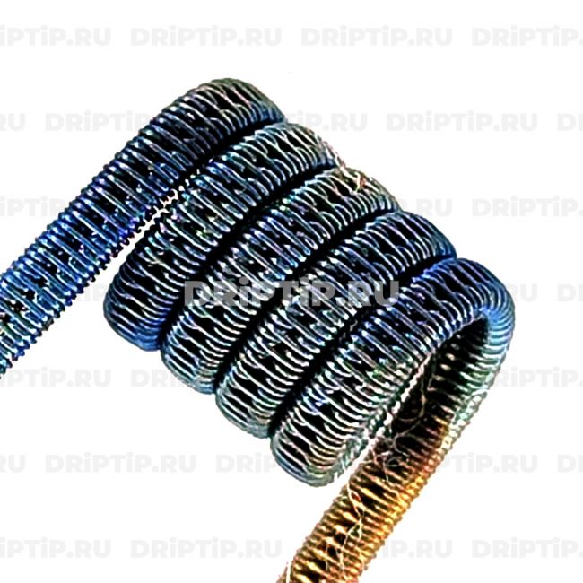 Комплектующие / Staggered Fused 2*0,4K+0,15SS(NiCr), 3 мм, 5 витков, 0.13 ом Плата