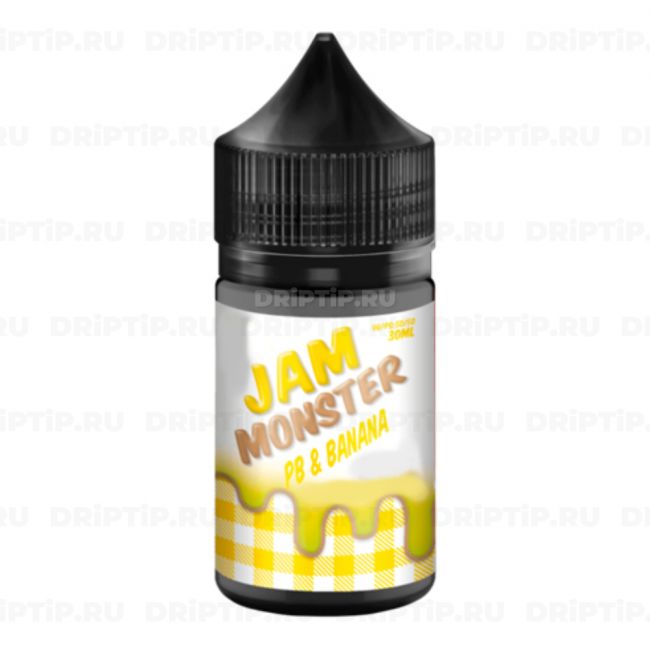 Жидкость для вейпа / Jam Monster - PB & Banana 30ml