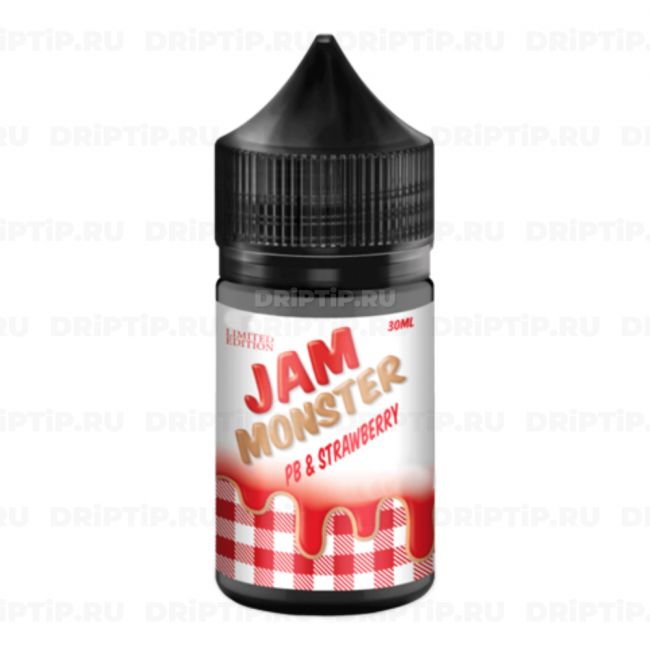 Жидкость для вейпа / Jam Monster - PB & Strawberry 30ml